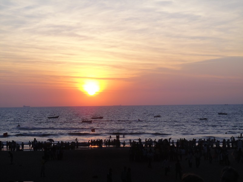 Sunset at Calangute Beach, Goa