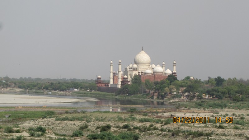 The Taj from Agra Fort